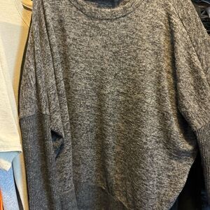 Zenana Outfitters Charcoal Crew Neck Sweater